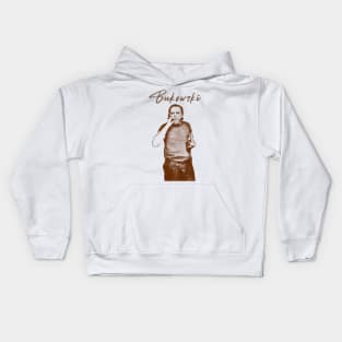 Charles Bukowski - retro vintage sketches Kids Hoodie